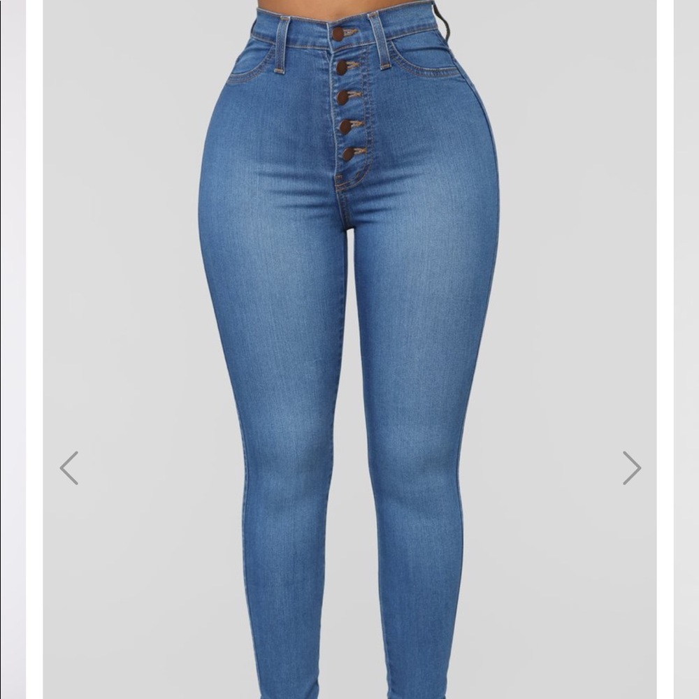 Fashion Nova: Classic Button Up Skinny Jeans NWOT
